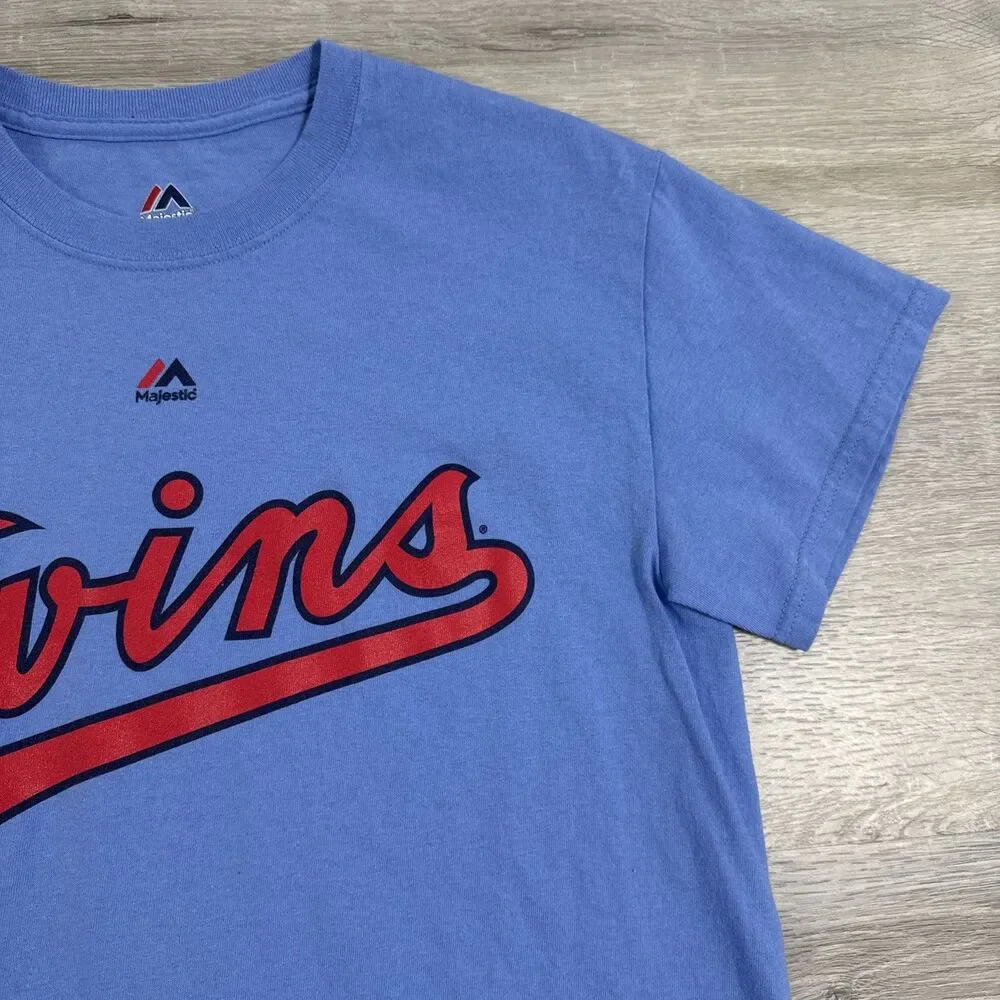 Harmon Killebrew Shirt Minnesota Twins Majestic Men's Blue Small MLB Tee